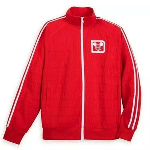 Disney Track Jacket Mickey Adult Small. Red NWT!!!